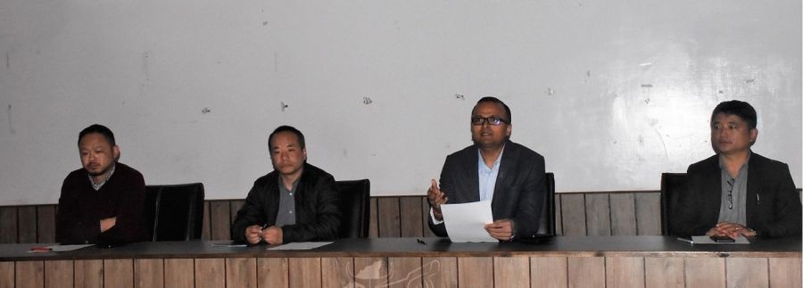 DC Kohima, Kumar Ramnikant addressing the Kohima District Level Awareness programme at DC Conference Hall Kohima on November 29. (DIPR Photo)